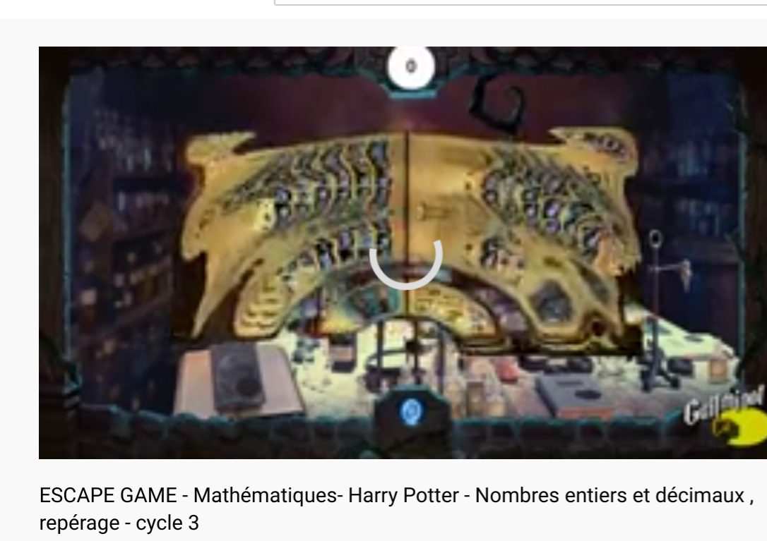 escape game Harry Potter mathématiques nombres entiers et décimaux - Arre